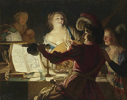 Merry Company, 1623, Gerrit van Honthorst