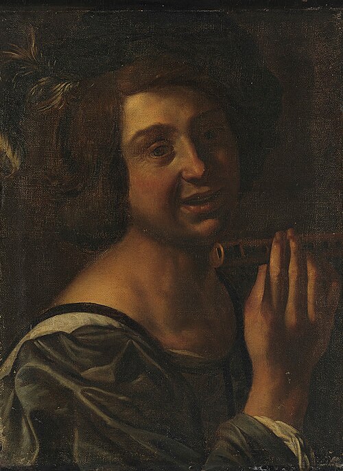 Flötist (Nachahmer), 1624, Gerrit van Honthorst