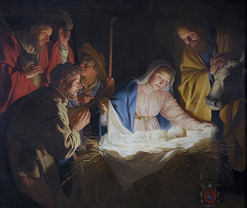 L’Adoration des bergers, 1622, Gerrit van Honthorst