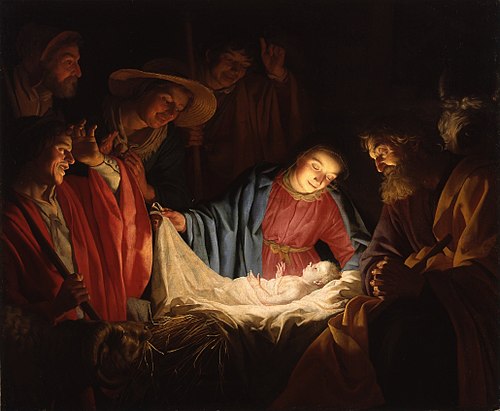 Adoration des bergers, 1622, Gerrit van Honthorst