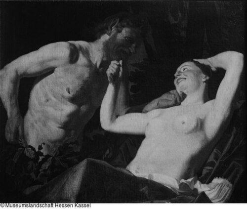 Nymphe und Satyr ("Das lustige Paar"), 1650, Gerrit van Honthorst