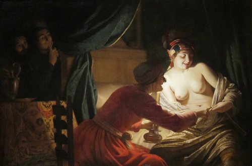 The Flea Hunt, 1621, Gerrit van Honthorst