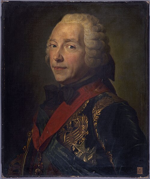 Portrait de Charles-Louis-Auguste Fouquet, duc de Belle-Isle (1684-1761), maréchal de France, 1748, Maurice Quentin de La Tour