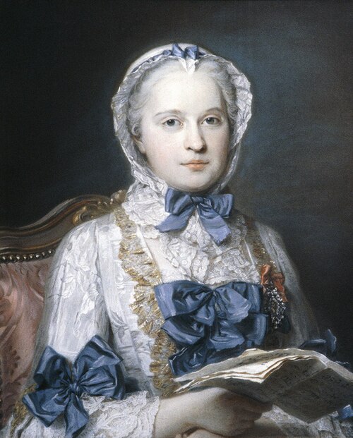 Marie-Josèphe de Saxe, dauphine (1731–1767), 1749, Maurice-Quentin de La Tour