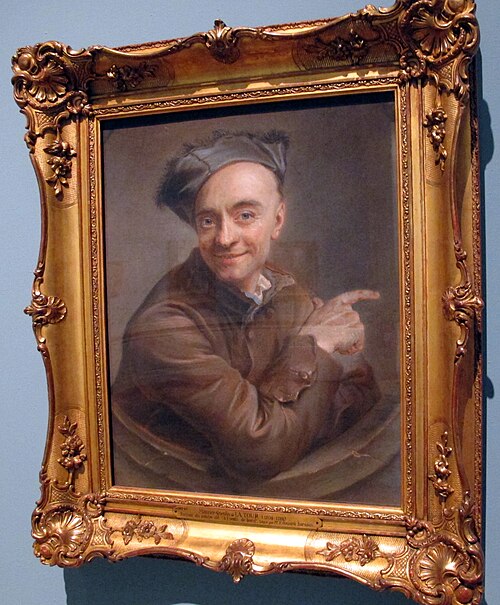 Autoportrait dit "à l'oeil de boeuf", 1737, Maurice-Quentin de La Tour