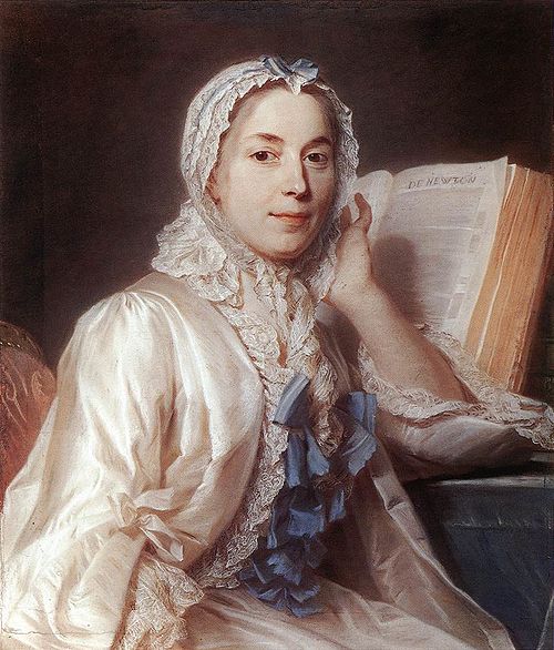 Mlle Ferrand Meditating on Newton, 1753, Maurice Quentin de La Tour