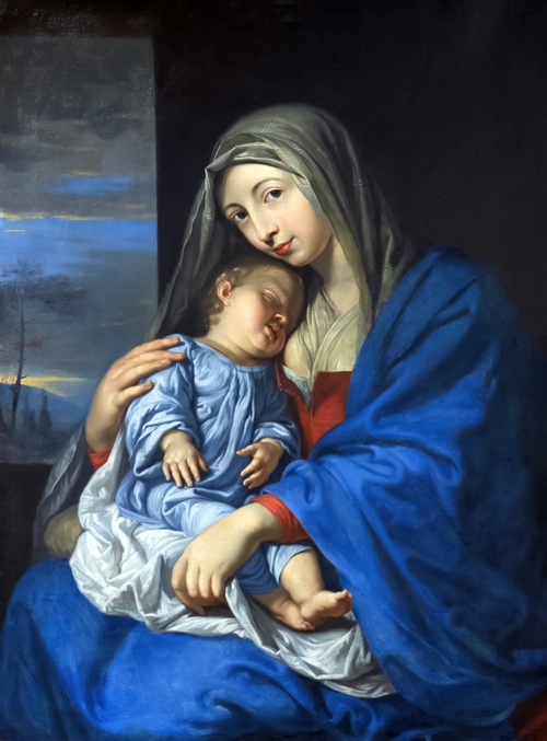 Vierge à l'Enfant endormi, 1654, Philippe de Champaigne