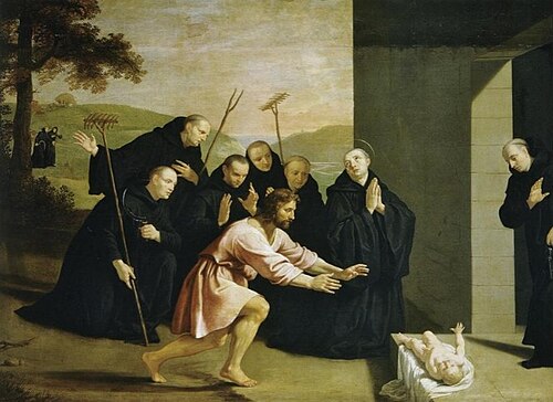 Épisodes de la vie de saint Benoît : L'enfant ressuscité, 1656, Philippe de Champaigne