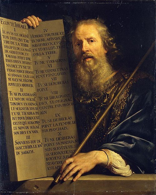 Moses with the Ten Commandments, 1648, Philippe de Champaigne