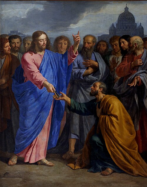 la Remise des clefs à saint Pierre, , Philippe de Champaigne