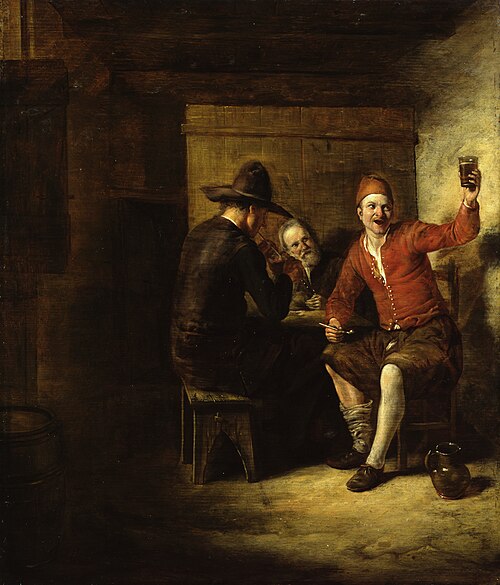The Amused Boozer, 1650, Pieter de Hooch