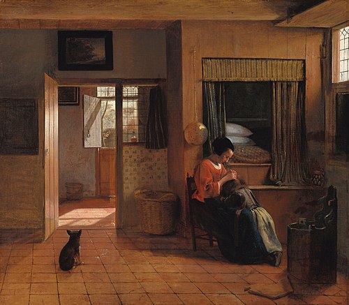 Le devoir d'une mère, 1658, Pieter de Hooch