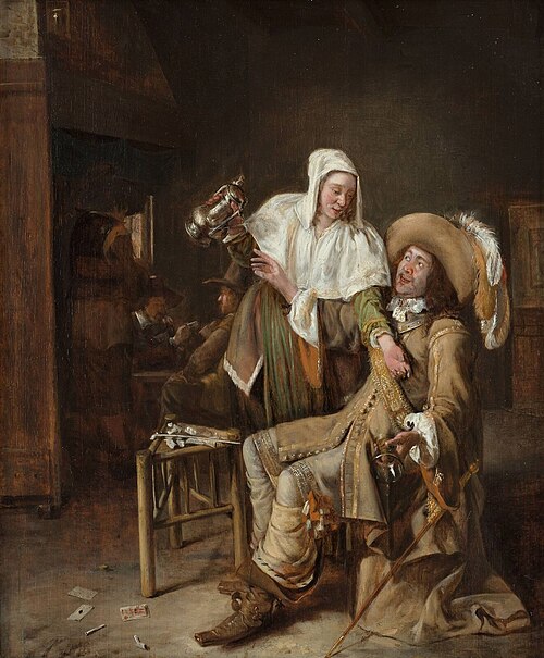 Le Verre vide, 1652, Pieter de Hooch