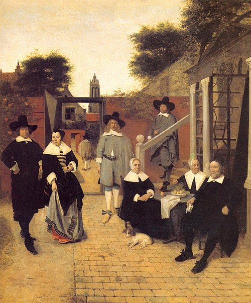Portrait de groupe d'une famille, 1658, Pieter de Hooch