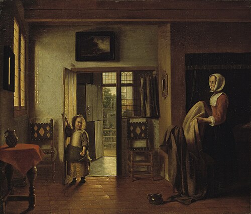 Chambre à coucher, 1658, Pieter de Hooch