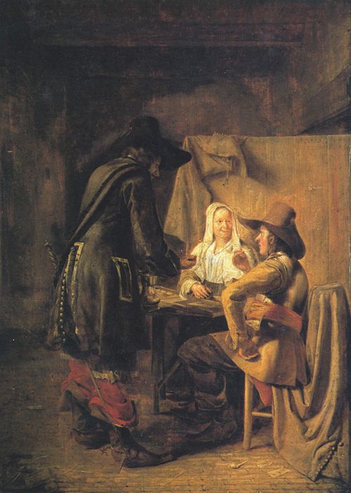 Joueurs de tric-trac, 1652, Pieter de Hooch