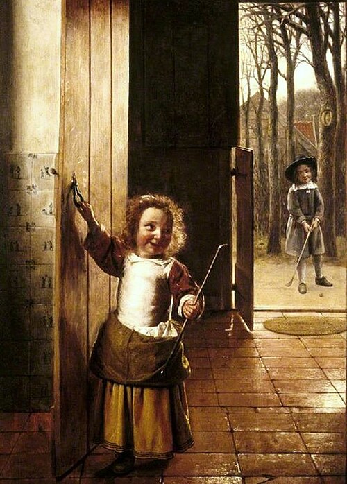 Les joueurs de golf, 1658, Pieter de Hooch
