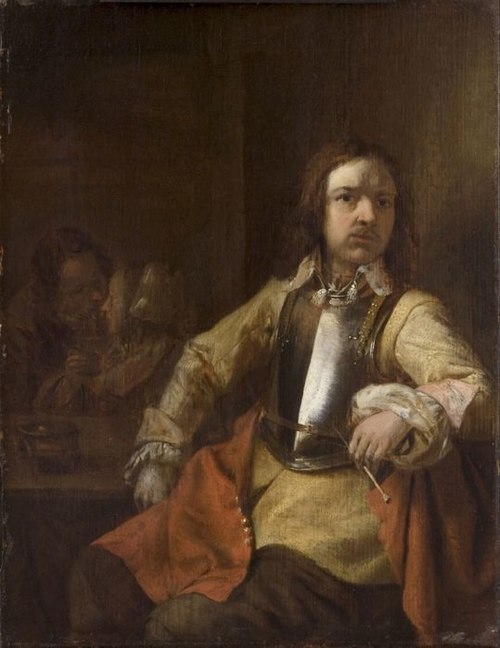 Soldat fumant, 1650, Pieter de Hooch