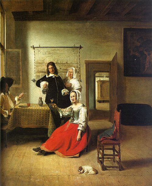 La Buveuse, 1658, Pieter de Hooch
