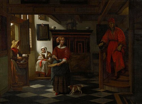 Le vendeur asperges, 1675, Pieter de Hooch
