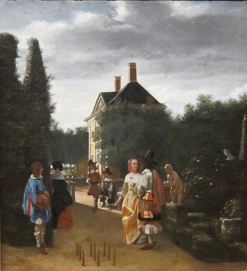 Jeu de quilles (copie), 1666, Pieter de Hooch