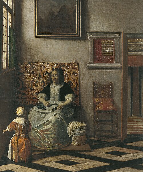 Intérieur avec une femme et une fille, 1668, Pieter de Hooch