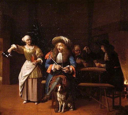 La cruche vide, 1675, Pieter de Hooch