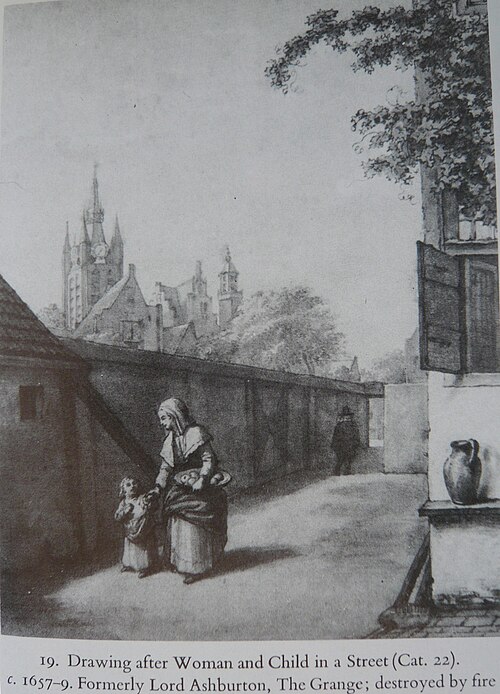 Woman and Child in a Street, 1658, Pieter de Hooch