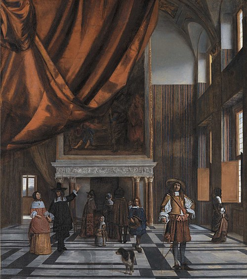 The Council Chamber in Amsterdam Town Hall, 1664, Pieter de Hooch