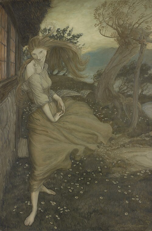 Undine at the Window, 1915, Arthur Rackham
