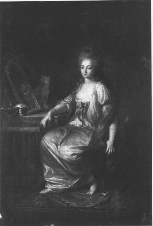 Die Frau des Künstlers, 1782, Johann Christian von Mannlich