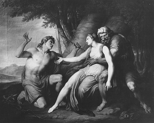 Silvio und Dorinda aus Guarinis "Il Pastor Fido", 1772, Johann Christian von Mannlich
