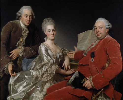 John Jennings Esq., his Brother and Sister-in-Law, 1769, Alexandre Roslin