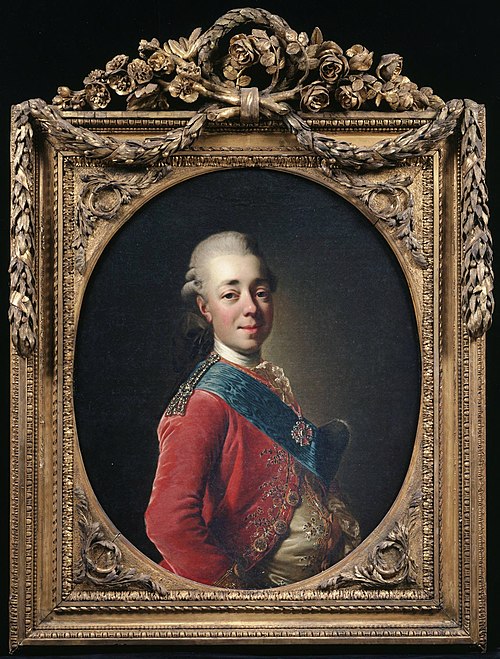 Portrait of Tsarevich Paul, later Tsar of Russia, 1777, Alexandre Roslin