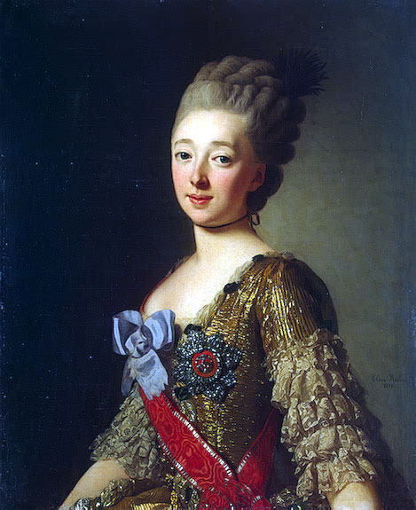 Portrait of Grand Duchess Natalia Alexeievna (Wilhelmina Louisa of Hesse-Darmstadt), 1776, Alexandre Roslin