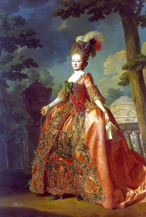 Portrait of Grand Duchess Maria Fiodorovna, 1777, Alexandre Roslin