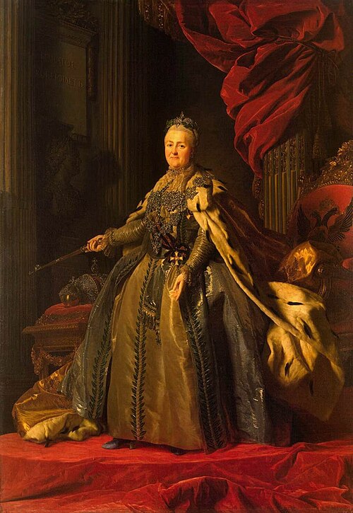 Portrait of Catherine II, 1776, Alexandre Roslin