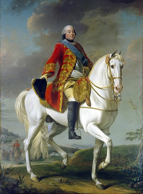Louis-Philippe, Duc d'Orleans, Saluting his Army on the Battlefield, 1757, Alexander Roslin