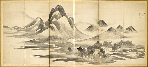 Landscape in 'Mi' Style, 1750, Yosa Buson