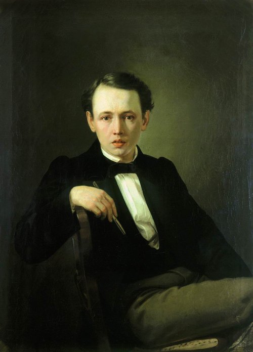 self portrait, 1851, Vassili Perov