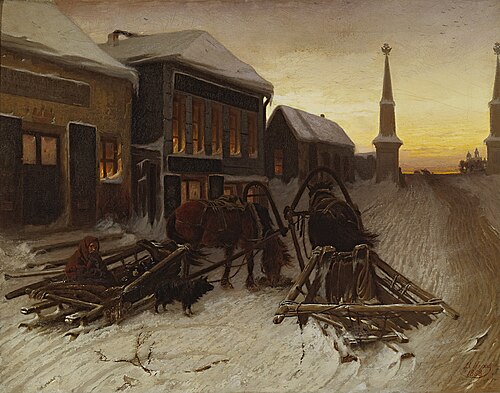 The Last Tavern at the City Gates, 1868, Vassili Perov