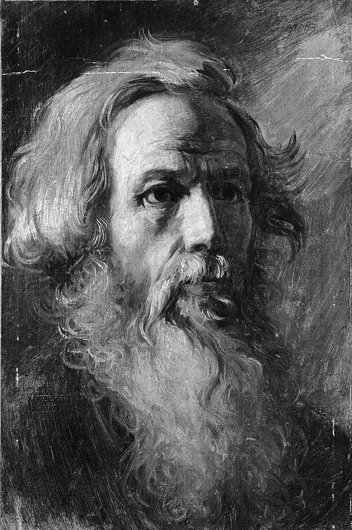 Head of a Man, 1876, Vassili Perov