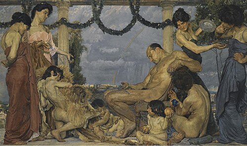 Hercule chez Omphale, 1905, Otto Greiner