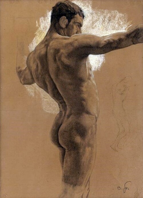 Homme nu., 1896, Otto Greiner