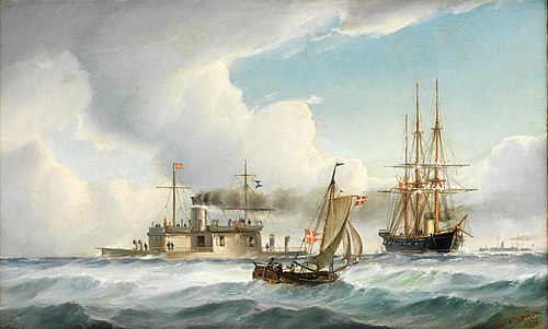 Junction in choppy seas, 1875, Ioannis Altamouras