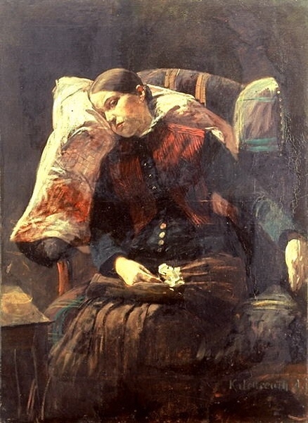 Die Genesende, 1880, Leopold von Kalckreuth