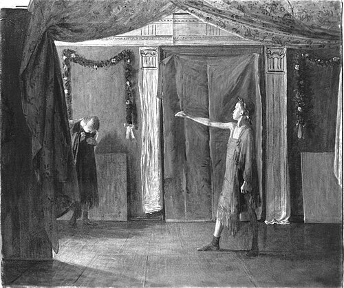 Kindertheater, 1900, Leopold von Kalckreuth
