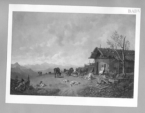 Auf der Alm, 1843, Heinrich Bürkel