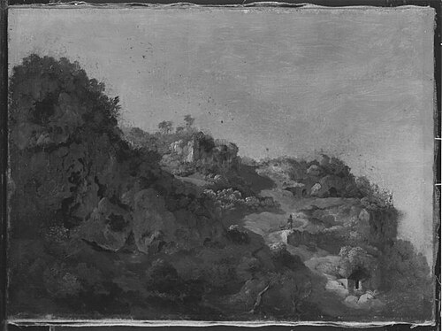 Italienische Landschaftsstudie, 1831, Heinrich Bürkel