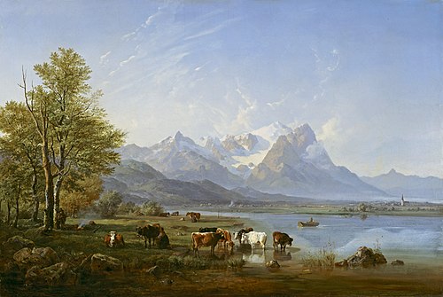 Das Garmischer Tal, 1839, Heinrich Bürkel